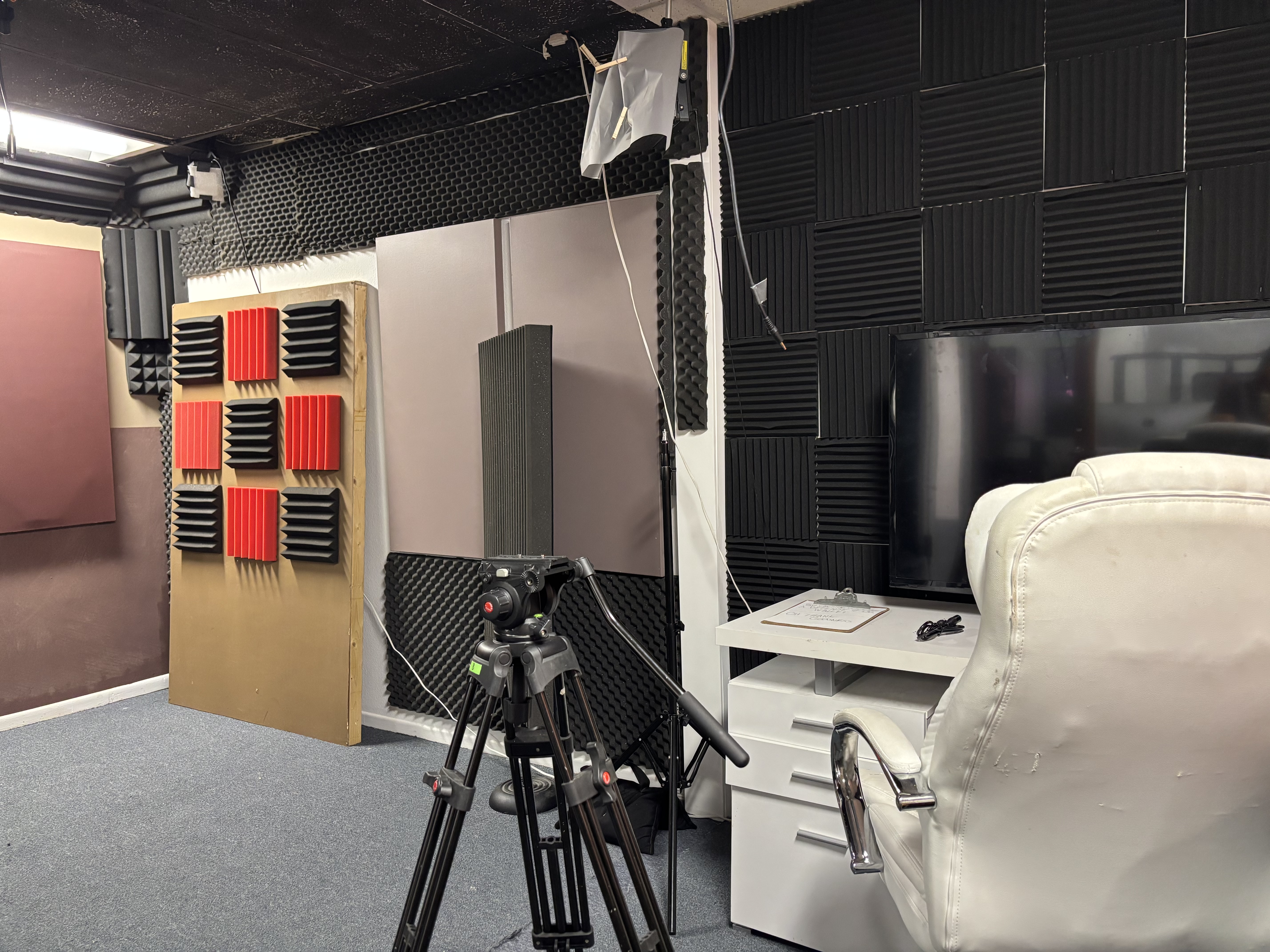 Acoustically treated audition room for film and TV casting — The Rehearsal Room LA